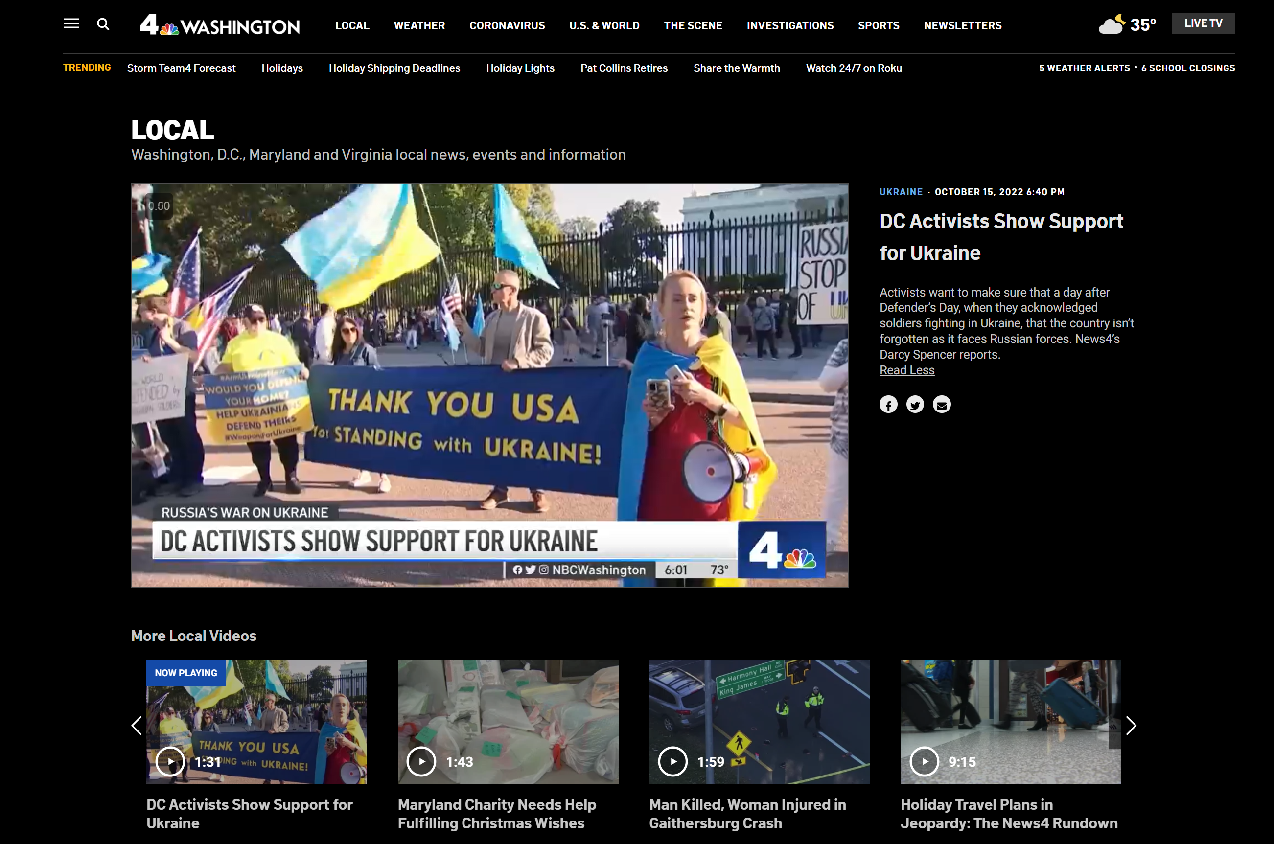 NBC Washington Covers USUA Rally for Ukrainian Defender’s Day NBC Washington Covers USUA Rally for Ukrainian Defender’s Day