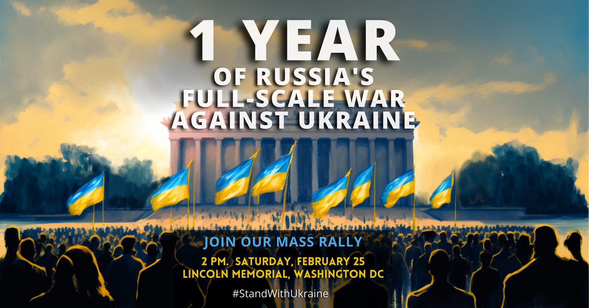 Washington DC Marks 1 Year Of Full-Scale Russian Invasion Of Ukraine ...