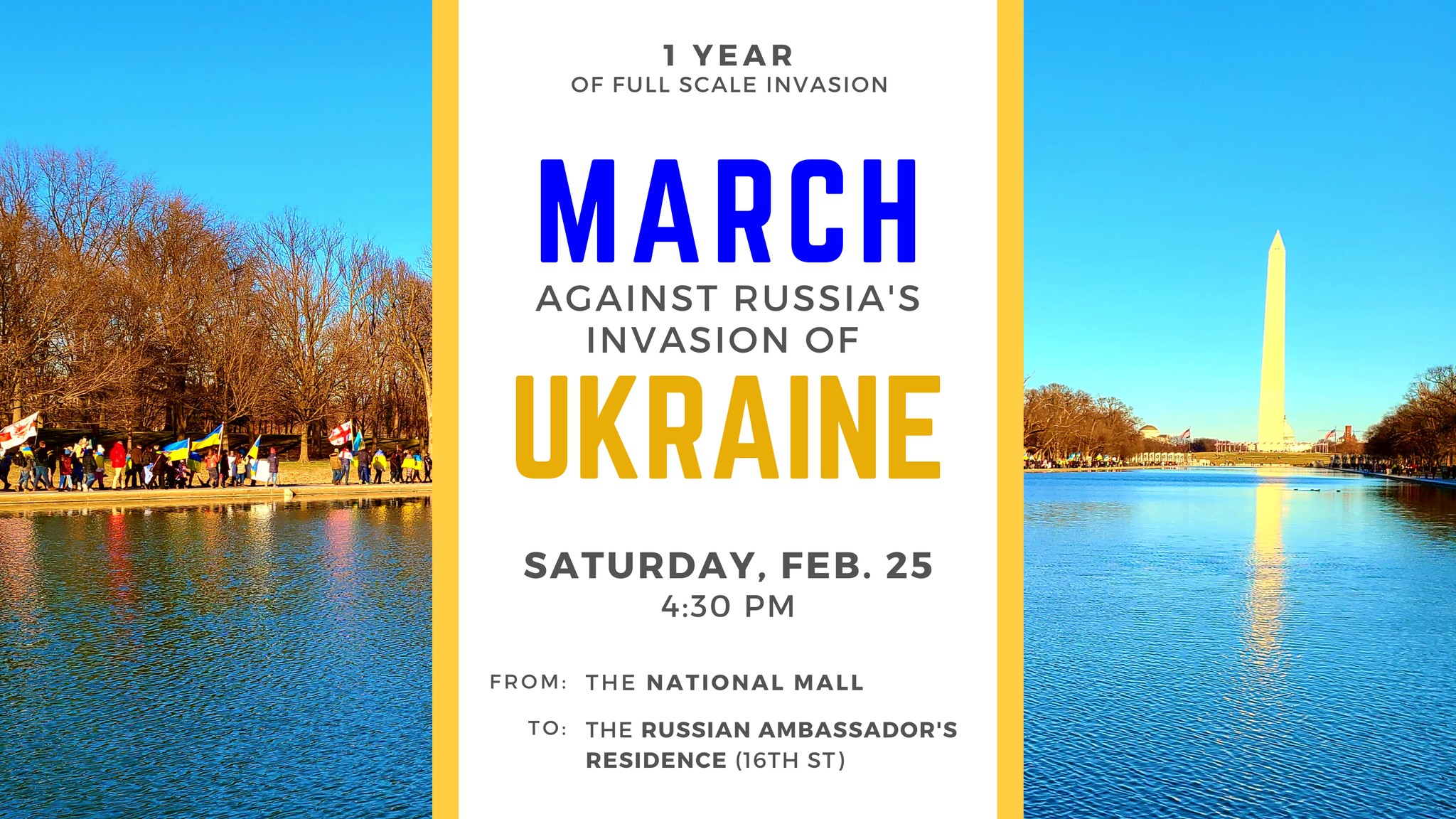 Washington DC Marks 1 Year Of Full-Scale Russian Invasion Of Ukraine ...