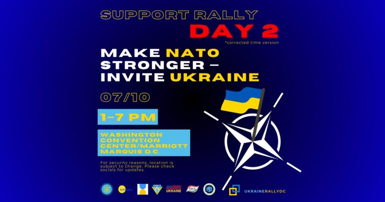 July 10, 2024 SUPPORT RALLY: Make NATO stronger – invite Ukraine day 2