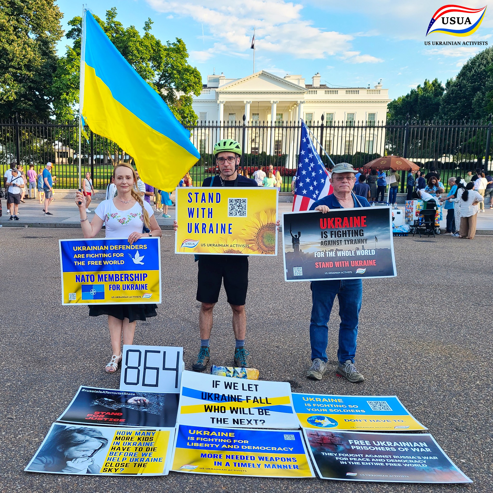 July 7, 2024: USUA White House Rally #StandWithUkraineEveryDay July 7, 2024: USUA White House Rally #StandWithUkraineEveryDay