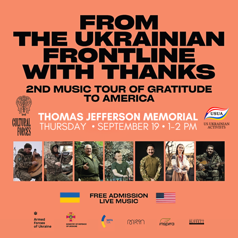 Concert “From the Ukrainian Frontline with Thanks” at the Thomas Jefferson Memorial