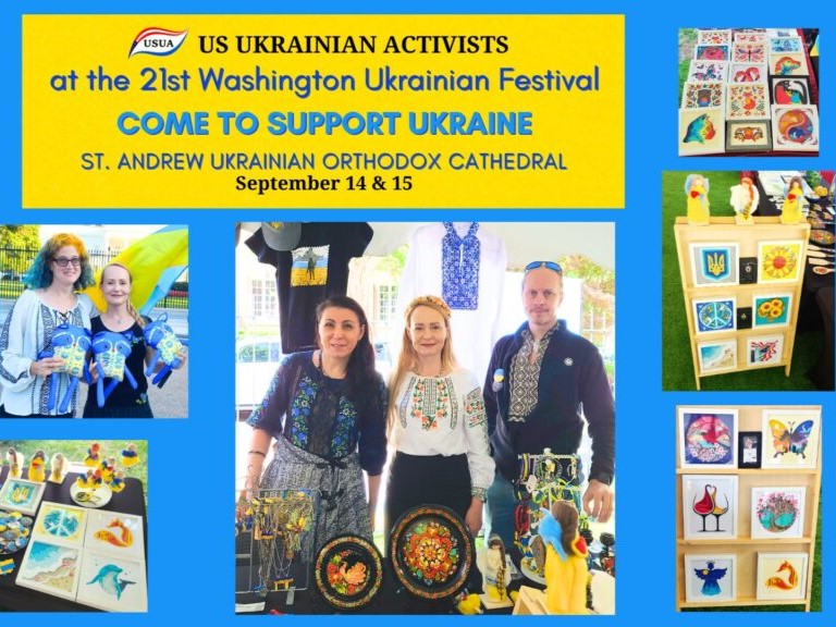 US Ukrainian Activists Supports Ukraine at the 21st Washington Ukrainian Festival