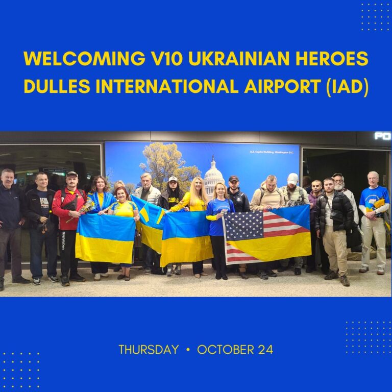 2024-10-24 Welcoming V10 Ukrainian Heroes at IAD