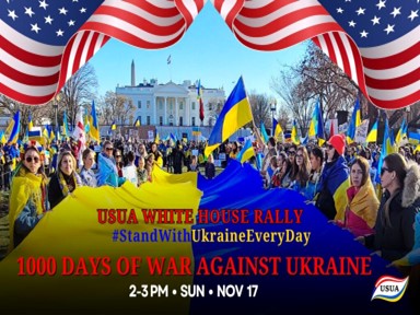 Announcement: White House Rally – 1000 Days of Full-Scale War Against Ukraine