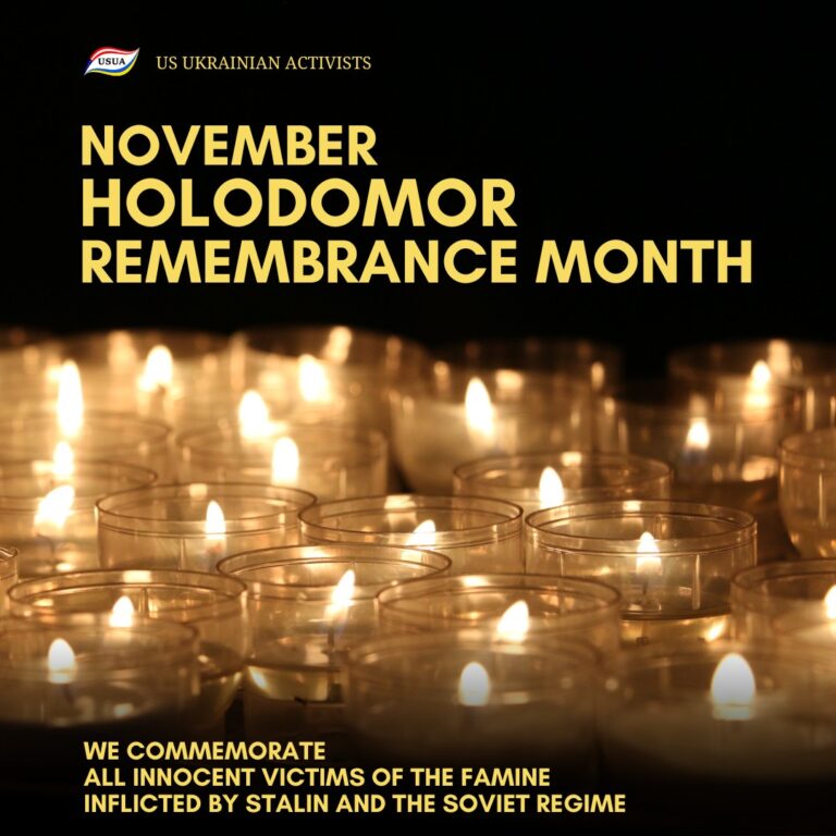 NOVEMBER: HOLODOMOR REMEMBRANCE MONTH