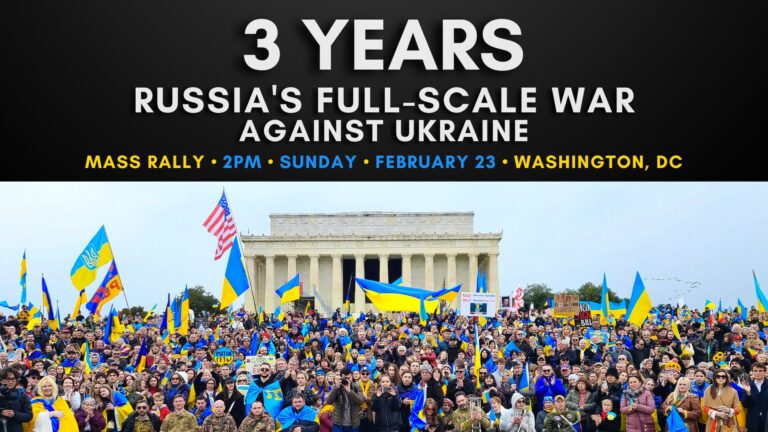 3 Years of Russia’s Full-Scale War Against Ukraine. Mass Rally