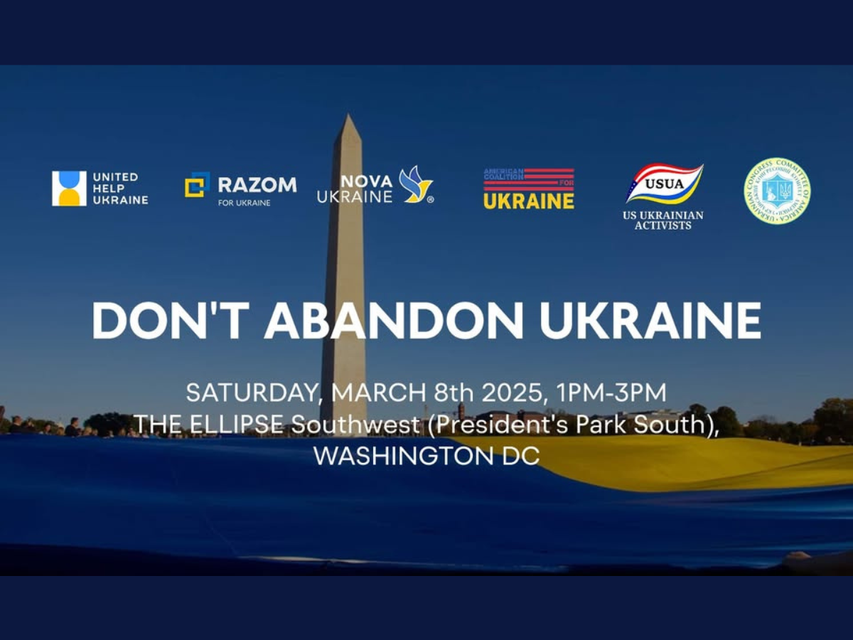 EVENT: Unfurling the Largest Ukrainian Flag on March 8th!