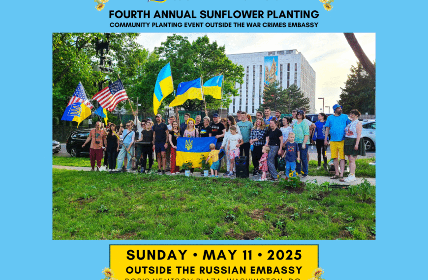 EVENT REPORT: Fourth Annual Sunflower Planting – Washington D.C.