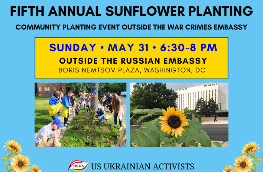 Fifth Annual Sunflower Planting in Washington D.C.