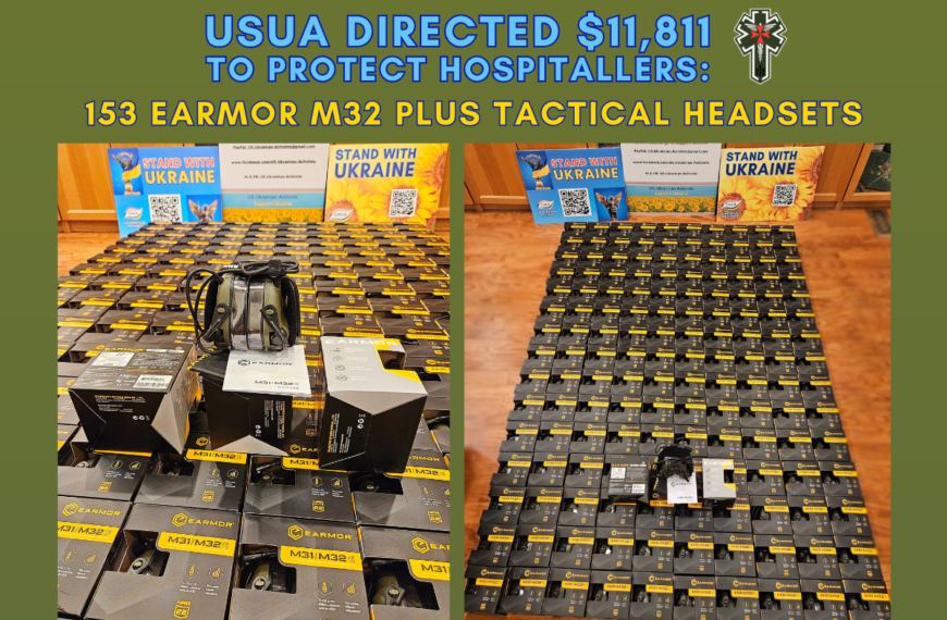 Protecting Those Who Save Lives: 153 EARMOR M32 PLUS Tactical Headsets for Ukraine’s Front-Line Paramedics Hospitallers