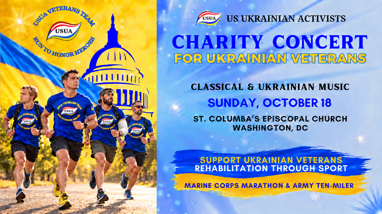 Charity Concert for Ukrainian Veterans on October 18th, 2026 in DC